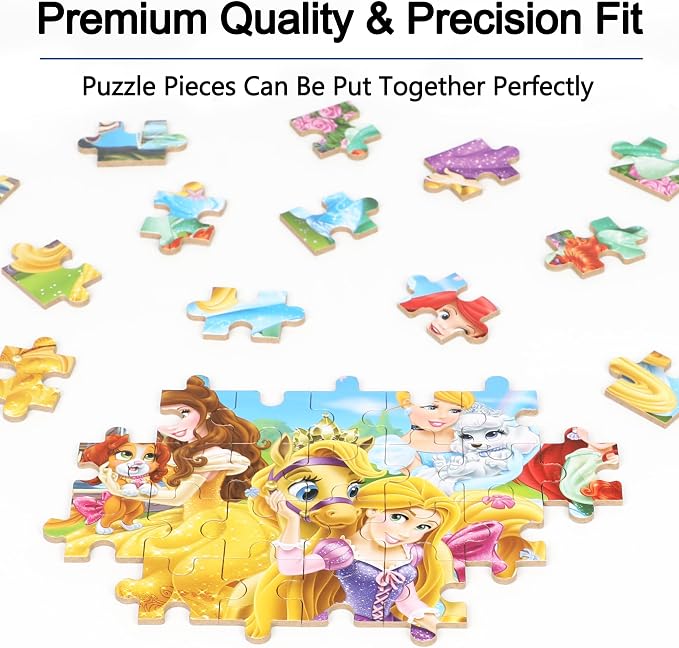 LELEMON Puzzles for Kids Ages 4-6, 60 Piece Puzzles for Kids Ages 3-5 in a Metal Box, Educational Jigsaw Puzzles Childrens Puzzle Games Puzzle Toys for Girls and Boys