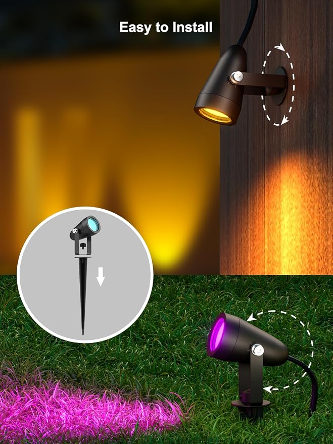 smart Outdoor spotlights | smart voice control