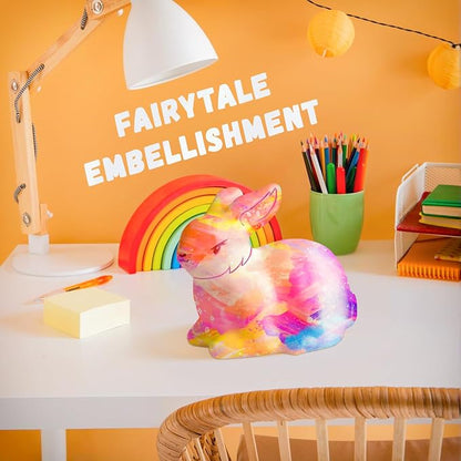 Paint Your Own Bunny Lamp Kit, Arts and Crafts for Kids Ages 8-12, Art Supplies Painting kit for Kids 6-12, Bunny Crafts Night Light, Birthday Easter Party Holiday Gift for Girls Boys Ages 3 4 5 6 7+