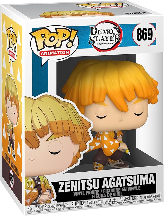 Funko Pop Animation: Demon Slayer - Zenitsu Agatsuma, 3.75 Inches - Collectable Vinyl Figure - Gift Idea - Official Merchandise - Toys for Kids & Adults - Anime Fans - Model Figure for Collectors