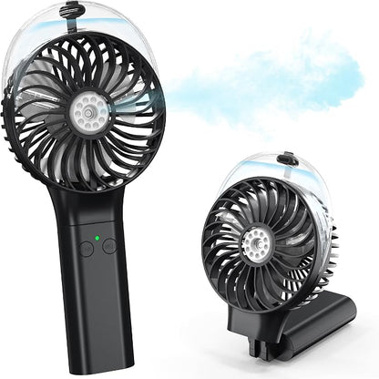PANERGY Portable Misting Fan with Water Sprayer, Mothers Day Gifts for Mom, Birthday Gifts for Girls Women Men, Mini Handheld Fan Essentials for Travel Beach Camping Cruise, 2026 New