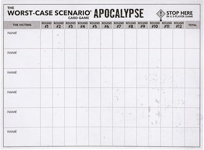 Moose Games The Worst-Case Scenario Card Game Apocalypse | Match How Players Rank Five Apocalyptic Scenarios from Bad to Worst | Score Points and Win! for Ages 14 to Adult for 3 to 6 Players