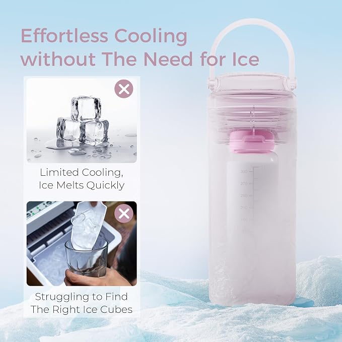 Momcozy Portable Breast Milk Cooler for Travel, 24H Ice-Free Cooling Breastmilk Storage Bottles Container, 12oz Leak Proof Outdoor Small Freezer, Baby Breastfeeding Essential for New Moms