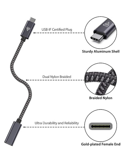 Faracent USB C Extension Cable (10Gbps), USB 3.2 Type C Male to Female Extension Charging Sync for iPhone 17 16 15 Pixel PSVR2 MacBook Air Pro/New iPad Dell XPS Surface Book 6ft 2pack Grey