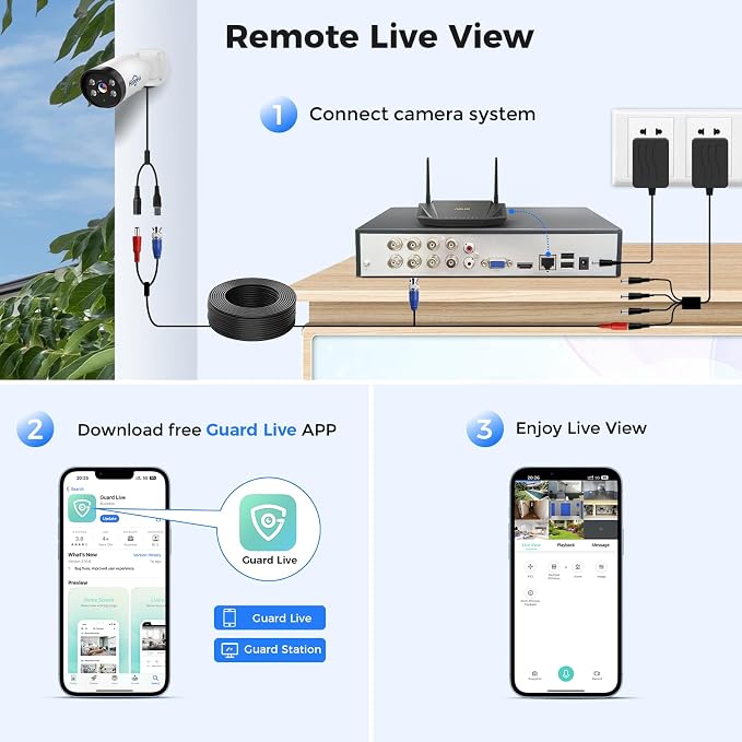 Hiseeu 4K Wired Security Camera System Outdoor 4 Channel with Audio | Smart Dual Light,AI Human/Vehicle Detection,1TB HDD,4K Surveillance DVR Kit 8CH,4X8MP Home CCTV Cameras,Smart Playback