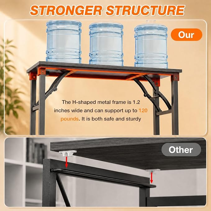 Folding Table Computer Desk - 35.8" No Assembly Folding Desk Design and Foldable Office Desk, Small Desk for Bedroom, Compact Storage Portable Use for Dorm and RV Small Space, Marble Greige