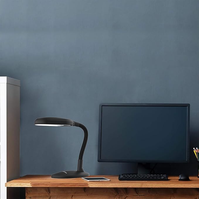 Lavish Home 72-0893 Natural Sunlight Desk Lamp with Adjustable Gooseneck Arm - Great for Reading and Crafting