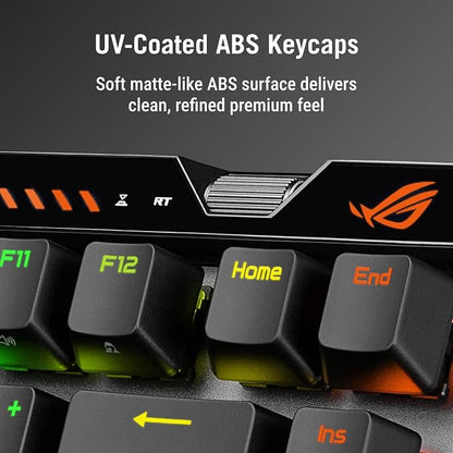 ASUS ROG Falchion Ace 75 HE Wired Analog/Hall Effect Gaming Keyboard – 75% TKL, USB, Hot Swappable HFX V2 Magnetic Switch, Rapid Trigger, 8KHz Polling, ABS Keycap, Carry Case, Web-based Config - Black
