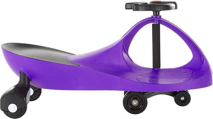 Wiggle Car Ride on Toy - No Batteries, Gears, or Pedals - Just Twist, Swivel, and Go - Outdoor Ride Ons for Kids 3 Years and Up by Lil' Rider (Purple) Large