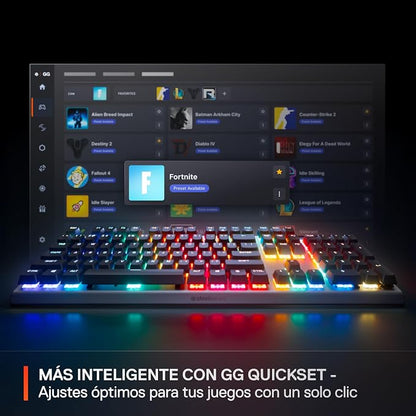 SteelSeries Apex Pro Gen 3 OmniPoint 3.0 HyperMagnetic Switches — Adjustable Actuation — Rapid Trigger — Game-Ready Presets — Protection Mode — Rapid Tap/SOCD — OLED — RGB — PBT Keycaps — USB-C