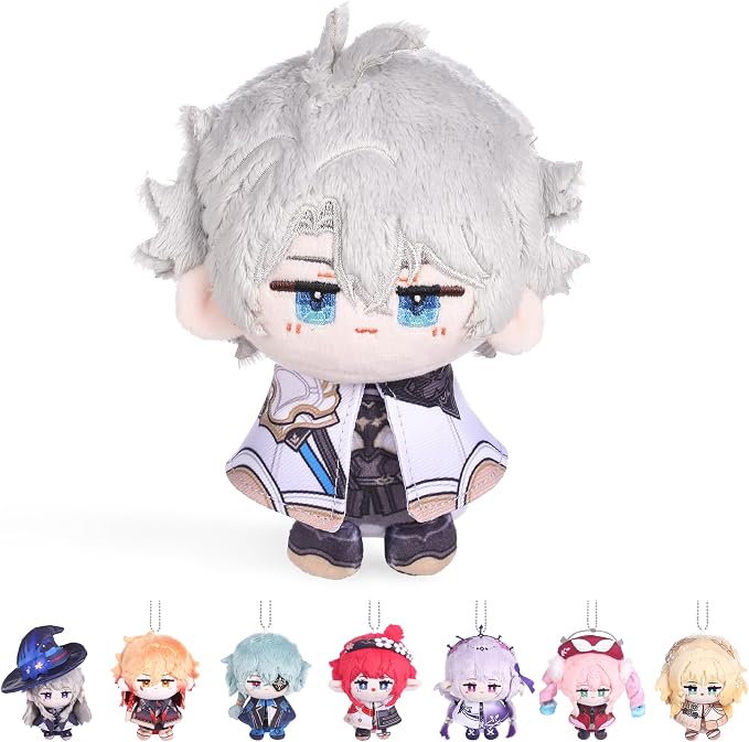 UTIEHD Anime Game HSR Character Keychain Pendant, 4 Inch Collectible Figure for Backpacks Bags and Keys for Fans