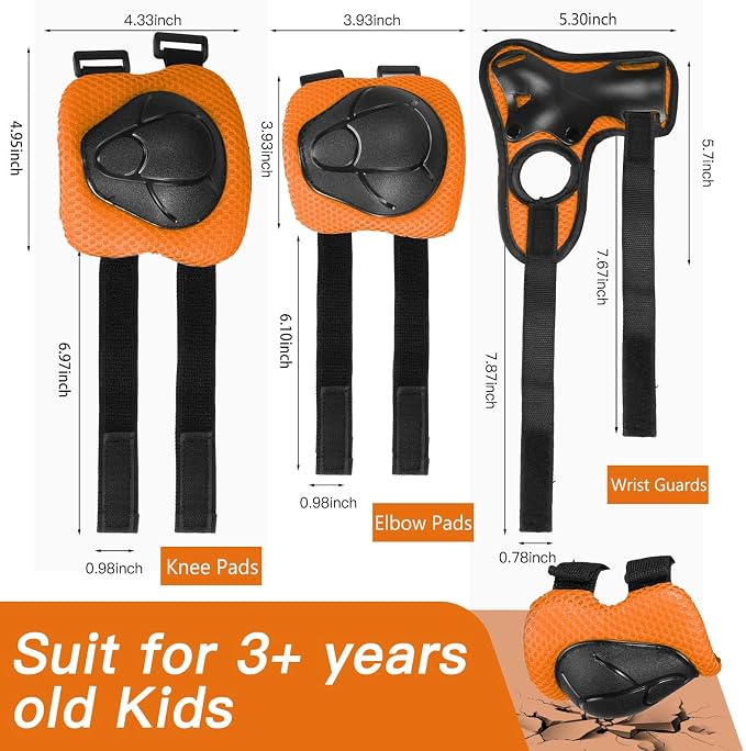 Kids Bike Helmet Set Adjustable Helmet for Ages 3-15 Kids Toddler Boys Girls Youth, Multi-Sport Bicycle Skateboarding Football Rollerskating Scooter Rollerblade Balance Bike Helmets