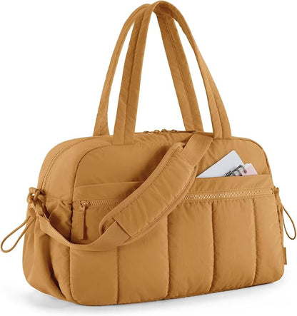 BAGSMART Duffle Bag for Travel, Gym Bag for Women, Weekender Carry on Bag | PVC Wet Pocket, Airline Approved Personal Carry-on Size, Fits Under-seat, One Bag for Gym, Travel, Hospital, Overnight
