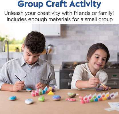 Creativity for Kids Holiday Hide & Seek Rock Painting Kit | Paint, Decorate & Hide 10 Festive Rocks | DIY Christmas Craft Kit for Kids to Inspire Creativity & Kindness (Ages 6+)