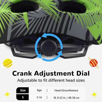 Kids/Youth Bike Helmet for Boys Girls and Teens, Adjustable and Multi-Sport for Bicycle, Kick Scooter, Skateboard, Roller/Inline Skate