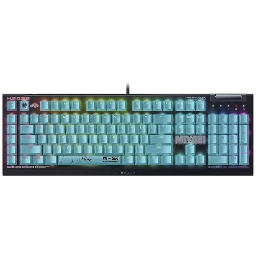 Razer BlackWidow V4 X Mechanical Gaming Keyboard, Zenless Zone Zero Edition | Green Switches Tactile & Clicky, 6 Macro Keys, Chroma RGB, Doubleshot ABS Keycaps, Sound Dampening & Stabilizers