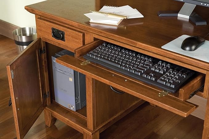 Home Styles Arts and Crafts Cottage Oak Double Pedestal Desk by Home Styles