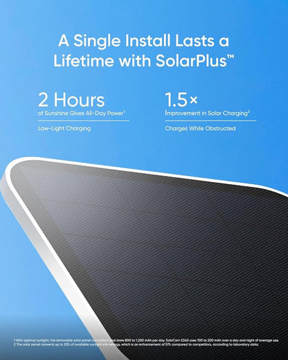 eufy Security SoloCam S340 4-Cam Kit (HomeBase S380), Solar Security Camera, Wireless Outdoor Camera, 360° Pan and Tilt, No Blind Spots, No Monthly Fee, Built-in Local Storage (Up to 16TB)