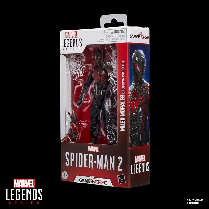 Marvel Legends Series Gamerverse Miles Morales Brooklyn 2099 Suit, Spider-Man 2 Video Game -Inspired Collectible 6 Inch Action Figure