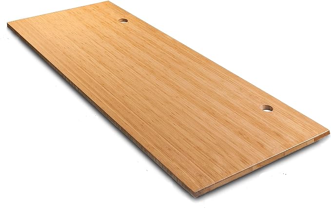VWINDESK 80 x 30 x 1 Inch 100% Solid Bamboo Desk Table Top Only,for Standing Desk Home Office Desk with 80mm grommets(Right Angle)