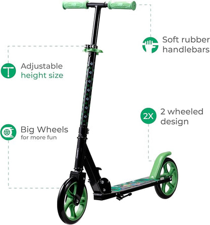 Voyager - Scooter for Kids with 200mm PU Wheels, ABEC-7 Bearings, Lightweight PP, Alum & Steel Body, Designed for Kids & Teens, Ultimate Riding Experience