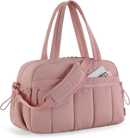 BAGSMART Duffle Bag for Travel, Gym Bag for Women, Weekender Carry on Bag | PVC Wet Pocket, Airline Approved Personal Carry-on Size, Fits Under-seat, One Bag for Gym, Travel, Hospital, Overnight