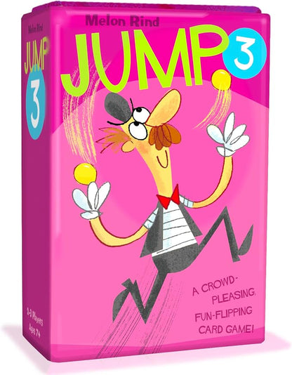 Melon Rind Jump 3, Math Game for Kids Learning Multiples of 3, Lively Card Game, a Fun Math Activity for Boosting Confidence, Quick and Easy Screenless Fun, Ages 7+