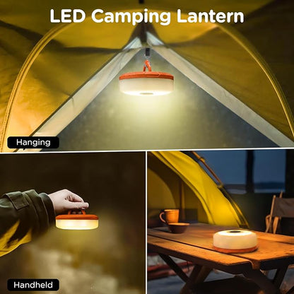 OGERYCamping String Lights, 4 in 1 Quick Storage 32.8FT Rechargeable Tent Lights String with 8 Lighting Modes, Hanging Waterproof Portable LED Lamp for Outdoor Patio Awning Garden Camping Essentials