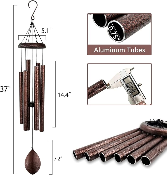 Wind Chimes for Outside Deep Tone,36 Inch Chimes for Outdoors,Sympathy Windchimes Outdoors Gifts for Mom,Outdoor Wind Chimes,Garden Decoration.