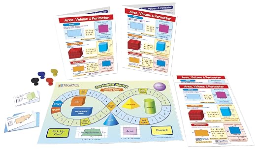 NewPath Learning 23-6946 Area, Volume and Perimeter Learning Center Game (Grades 3-5)