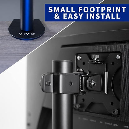 VIVO Single 13 to 38 inch LCD Monitor Heavy Duty Desk Mount Stand, Holds 1 Standard to Ultrawide Screen up to 38 inches, STAND-V001C