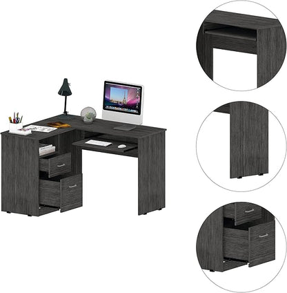 NicBex Kimberly-DW-00012-LWJ Home Office Desks, 47.2"x41.3"x47.2", Gray