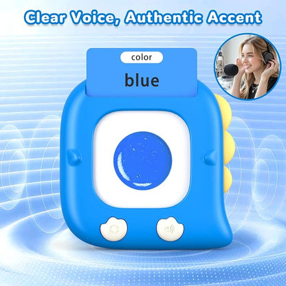 Kidzdo 520 Words Talking Flash Cards, Christmas Birthday Gifts for 2 3 4 5 6 Year Old Boys, Early Education Learning Toys, Autism Sensory Toys for Autistic Kids, Blue
