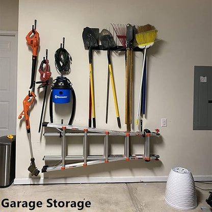 Garage Storage Heavy Duty Utility Hooks, 12 Inch Wall Mount Storage Hanger Organizer for Hanging Tool, Chairs, Hoses, Ladder, Bulk Items, Ropes, Bike