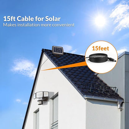 LEPOWER 1600LM LED Solar Security Lights Motion Outdoor, 5500K White Light, IP65 Waterproof Outdoor Flood Solar Light for Yard, Garage（Brown）