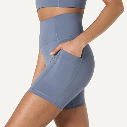 Amazon Essentials Women's Active FormFlex Buttery Soft High Waist Biker Shorts