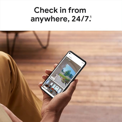 Google Nest Doorbell (Battery) - Ivy | 6x digital zoom video doorbell, HD, 24/7 live view, Night vision, HDR, works with Google Home & Gemini