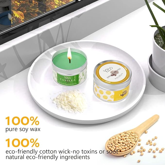 Complete Candle Making Kits for Adults Beginners, DIY Candle Making Supplies Include Soy Wax,Wax Melter,Scents,Dyes,Wicks,Wicks Sticker,Candle Tins & More-Full Candle Maker Set - Arts & Crafts Kits