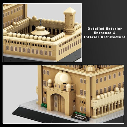 Mosque of Mohammed Ali Cairo Building Set – 620Pcs Architecture Model Kit, Egypt Landmark, Home Office Decor, Collectible Travel Souvenir for Architecture Enthusiasts