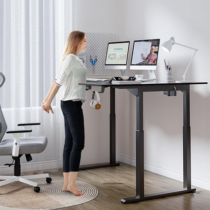 Dripex Standing Desk, 63"/ 71" L Shaped Desk Adjustable Height, Electric Corner Stand Up Desk Large Home Office Desk Computer Workstation, Dual Motor Sit Stand Desk 4 Legs, Super Stable
