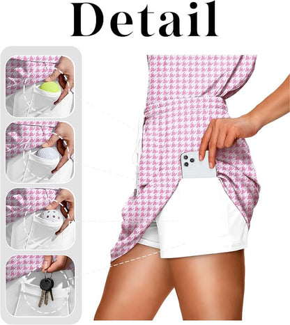 NIASHOT Two Piece Skirt Sets for Women Summer Vacation Travel Outfits Tennis Golf Skorts Versatile Lounge Sets