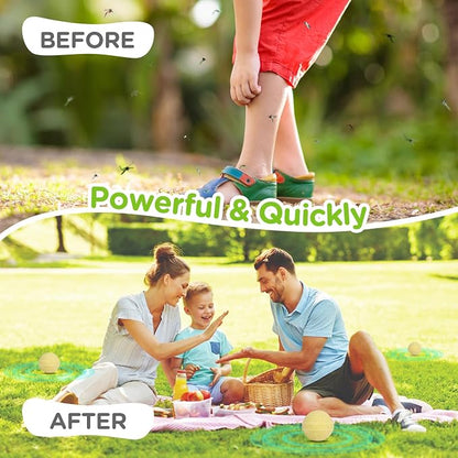 Mosquito Repellent Outdoor Patio, Mosquitoes Repellent Outdoor Powerful, Patio Mosquito Repellent Outdoor for Yard, Camping, Child&Pets Friendly 20 Pack