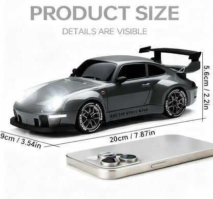 1:24 Scale RC Drift Car with LED Lights, 25km/h 4WD High Speed, Dual Batteries 50+ Min Play, 2.4GHz Remote Control, Multi-Surface Drift Tires, Racing Toy Vehicle for Adults Boys Girls, Royal Enforcer