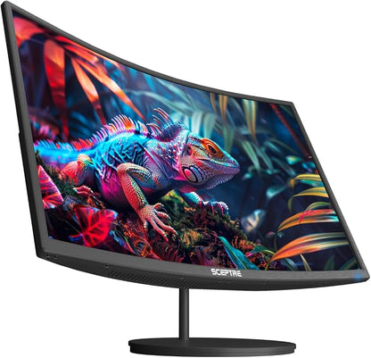 New! Sceptre Curved 24-inch Gaming Monitor 100Hz 1080p R1500 98% sRGB HDMI x2 VGA Build-in Speakers, VESA Wall Mount Machine Black 2026 (C248W-1920RN Series)