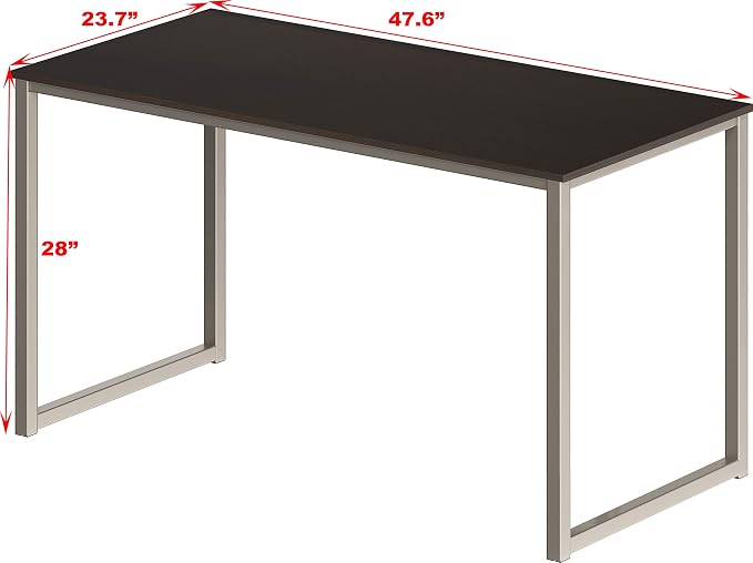 SHW Mission 48-Inch Home Office Computer Desk, Espresso