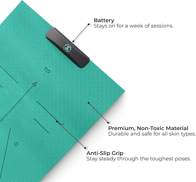 Smart Mat Gen3 - Dark Grey| AI Powered Yoga Mats For Home Workout | Lightweight Yoga Mats of 6mm | Real Time Tracking Exercise Mats For Men & Women