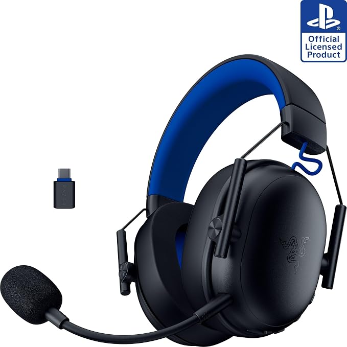 Razer BlackShark V3 X HyperSpeed Wireless PS5 Gaming Headset, Black | 50mm Drivers, Cardioid Mic, 2.4 GHz, Bluetooth, Works with PC, Mac, Nintendo Switch, Smartphone, 70 Hr Battery