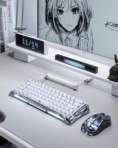 GravaStar Mercury V60 Pro 60% HE Magnetic Gaming Keyboard, True 8kHz Polling Rate, 0.125ms Latency, Dynamic Rapid Trigger, 0.005mm Adjustable Actuation, Full Aluminum Frame