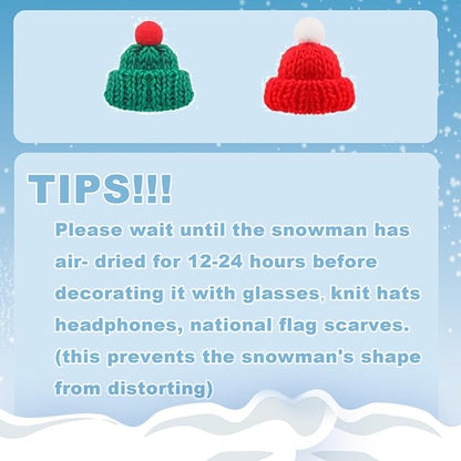 YIXIPAZH Christmas Snowman Crafts Sets，Build a Snowman Crafts Kit for Kids, Modeling Clay Christmas Snowman DIY Sets, Christmas Stocking Stuffers for Kids, Christmas Crafts Xmas Gift