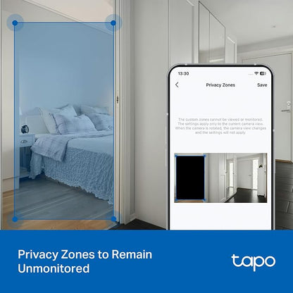 Tapo 3K 5MP Pan/Tilt Indoor/Outdoor Security Camera, Free Person/Vehicle/Baby Cry Detect & 360° Motion Track, Color Night, SD/Cloud, Wrks w/Alexa & Google Home, 2.4 GHz WiFi, HybridCam 360